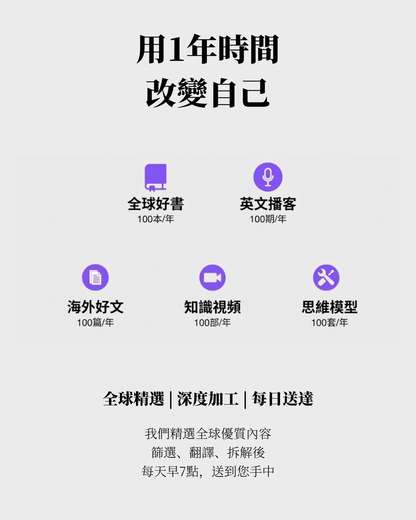 閱讀成長計劃 | 年度書籍閱讀（繁體）
